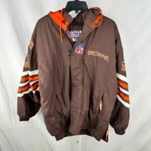 Vintage Starter Men's Cleveland Browns Football NFL Bomber Jacket - Size S
